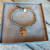 Braccialetto Neo Mamma con Charm Ciuccio oro rosa
