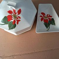 set porta biscotti e porta caramelle in ceramica 