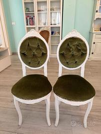 Coppia sedie in legno Luigi Filippo