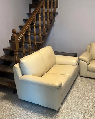 coppia divani in pelle Chateau d'Ax 