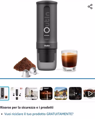 OutIn Nano Macchina da caffè espresso elettrica