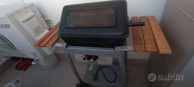 Bbq a gas con pietra lavica