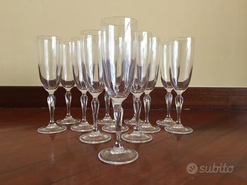 Set Bicchieri Flute in cristallo