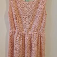vestito rosa macrame'