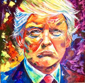 Dipinto a olio su tela 50x50x4