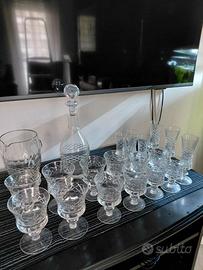 Servizio bicchieri cristallo da 6