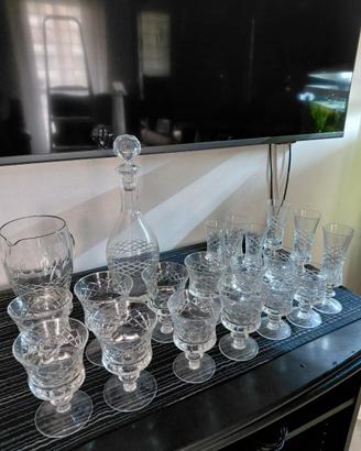 Servizio bicchieri cristallo da 6