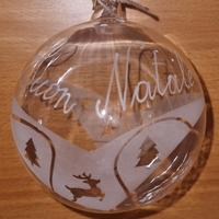 sfera di Natale in vetro
