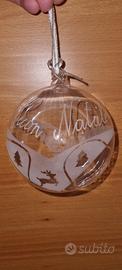 sfera di Natale in vetro