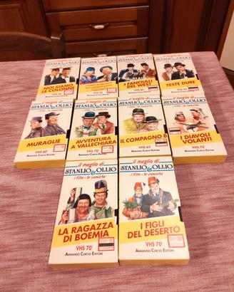 lotto VHS  stanlio e olio