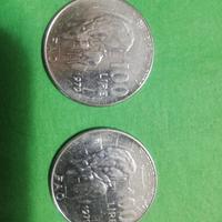 moneta 100 lire Fao con asse ruotato di 180 °