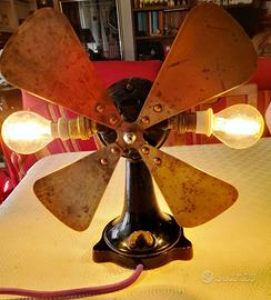 Lampada ventilatore 2 luci con e senza pala h23