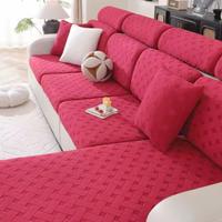 Copridivano Seduta elastico 3 posti Rosso Rubino