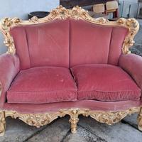 divano 2 posti stile barocco veneziano 
