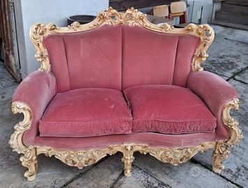 divano 2 posti stile barocco veneziano 