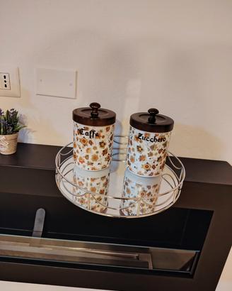 Set barattoli cucina caffè e zucchero