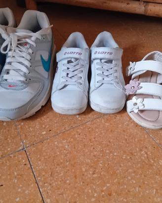 scarpe bambina e donna 