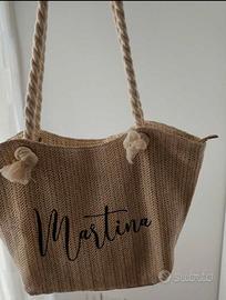 Borsa da Spiaggia con nome personalizzabile