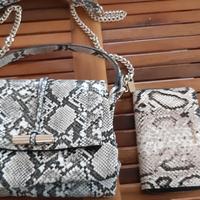 Borsa mini bag Zara + portafoglio Mango