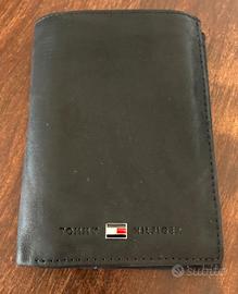 Portafoglio Tommy Hilfiger Uomo in Pelle Nera