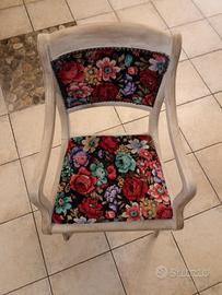 sedia vintage capotavola 