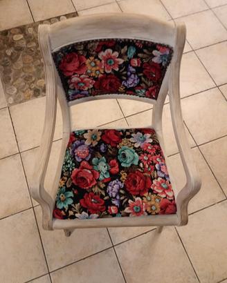 sedia vintage capotavola 