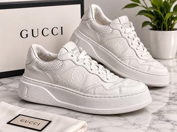 scarpe Sneakers Gucci, bianche 43  uomo