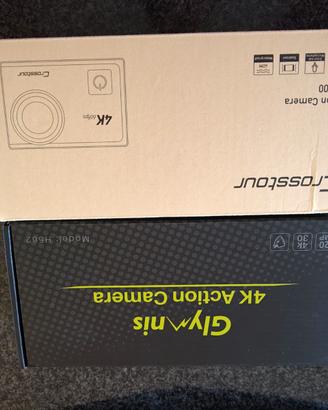 2 action cam complete di tutto e 6 batterie