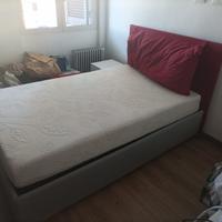 Letto contenitore 1 piazza e mezza  + materasso