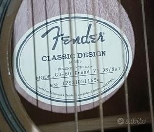 Chitarra acustica Fender CD60