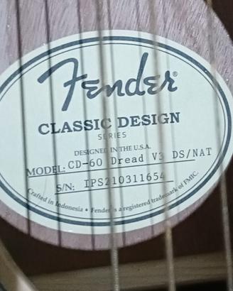 Chitarra acustica Fender CD60