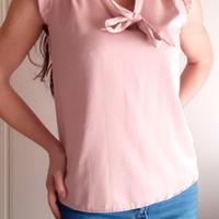 Blusa giromaniche con fiocco rosa Pinokkio Taglia