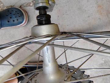 ruota posteriore bicicletta da corsa