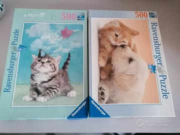 Due puzzle Ravensburger da 500 pezzi 