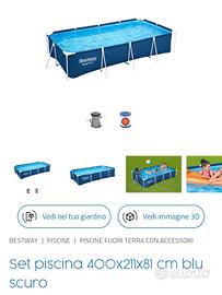 Piscina fuori terra **Bestway Steel Pro 4x2 m comp