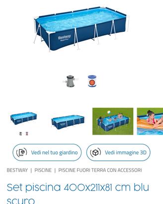 Piscina fuori terra **Bestway Steel Pro 4x2 m comp