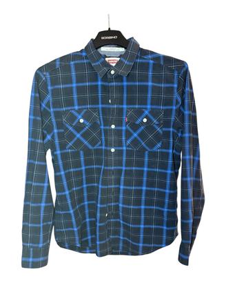 Camicia Levi’s uomo a quadri blu e nera – M