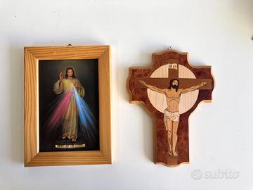 Coppia immagini religiose Gesù
