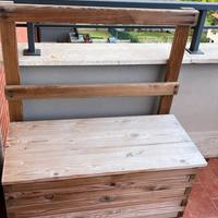 Kit arredo giardino/balcone panca