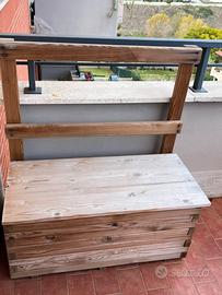 Kit arredo giardino/balcone panca