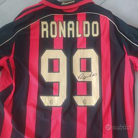 Maglia Ronaldo Milan autografata