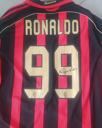 Maglia Ronaldo Milan autografata