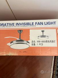 ventilatore con luce a led