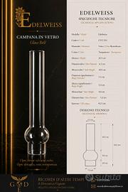 Campana Vetro Lume Petrolio Lampada Antica Ricambi