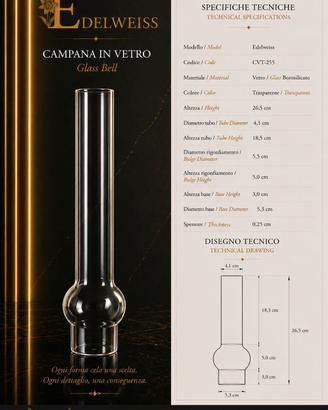 Campana Vetro Lume Petrolio Lampada Antica Ricambi