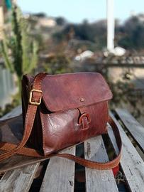 Borsa tracolla in pelle 