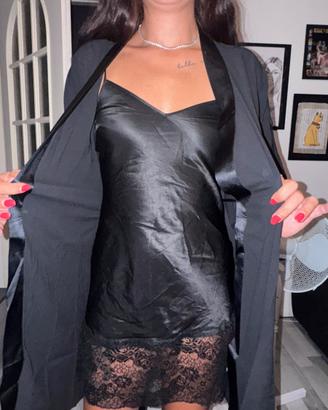Kimono Yamamay Nero Nuovo con Etichetta