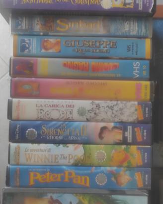 cartoni animati Disney e film azione in VHS  orig.