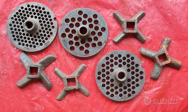 Lame e setacci per vecchi tritacarne