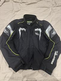 Giacca moto traforata